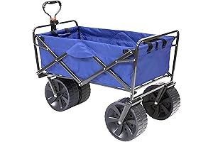 MacSports Heavy Duty All-Terrain Collapsible Folding Beach Utility Wagon
