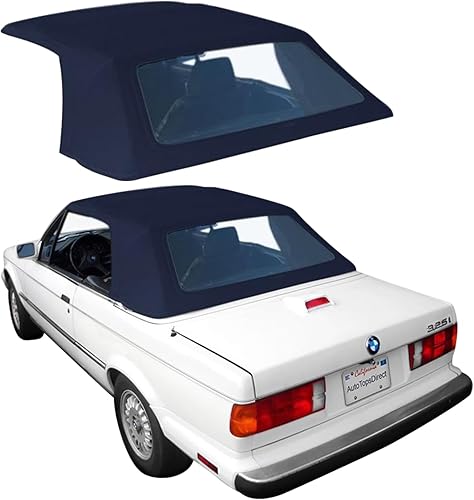 Sierra Auto Tops Convertible Top Reemplazo para BMW 1987-1993 Serie 3 (E30), Stayfast Canvas, Azul