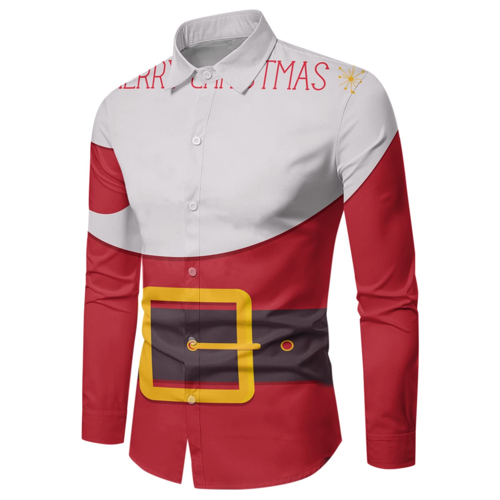 Weihnachtshemd Herren Langarm, Hemd Weihnachten Her Produktbild-Vorschau 3