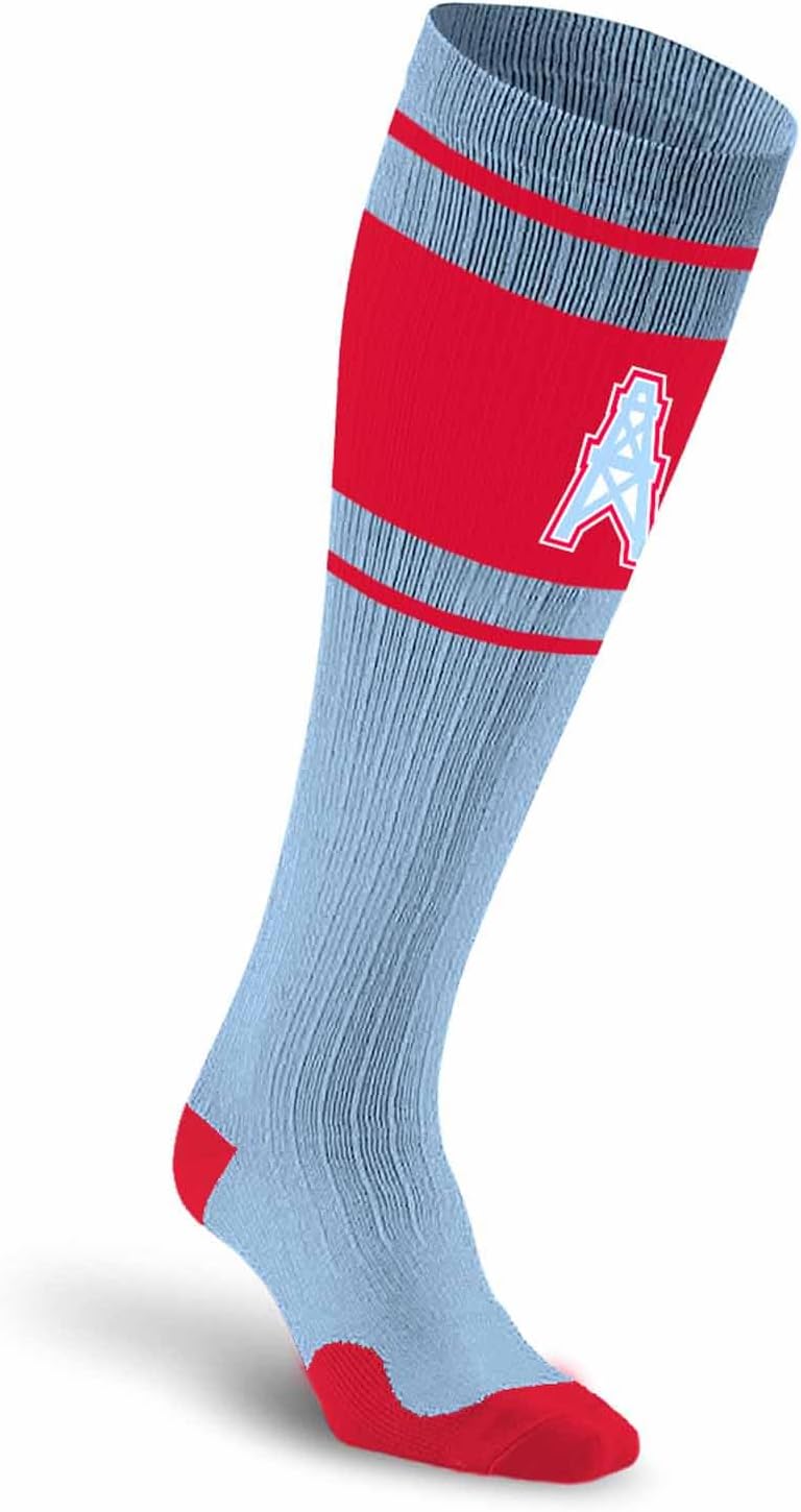 For Bare Feet NFL Classic TENNESSEE TITANS Marathon Compression Sock Team Color Small/Medium
