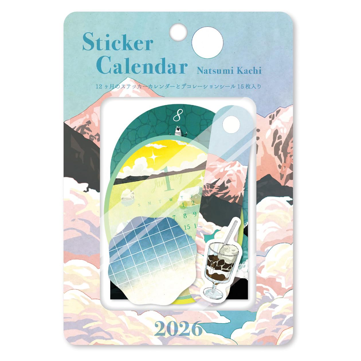 Amazon | 2026年カレンダー ステッカーカレンダー/カチナツミ
