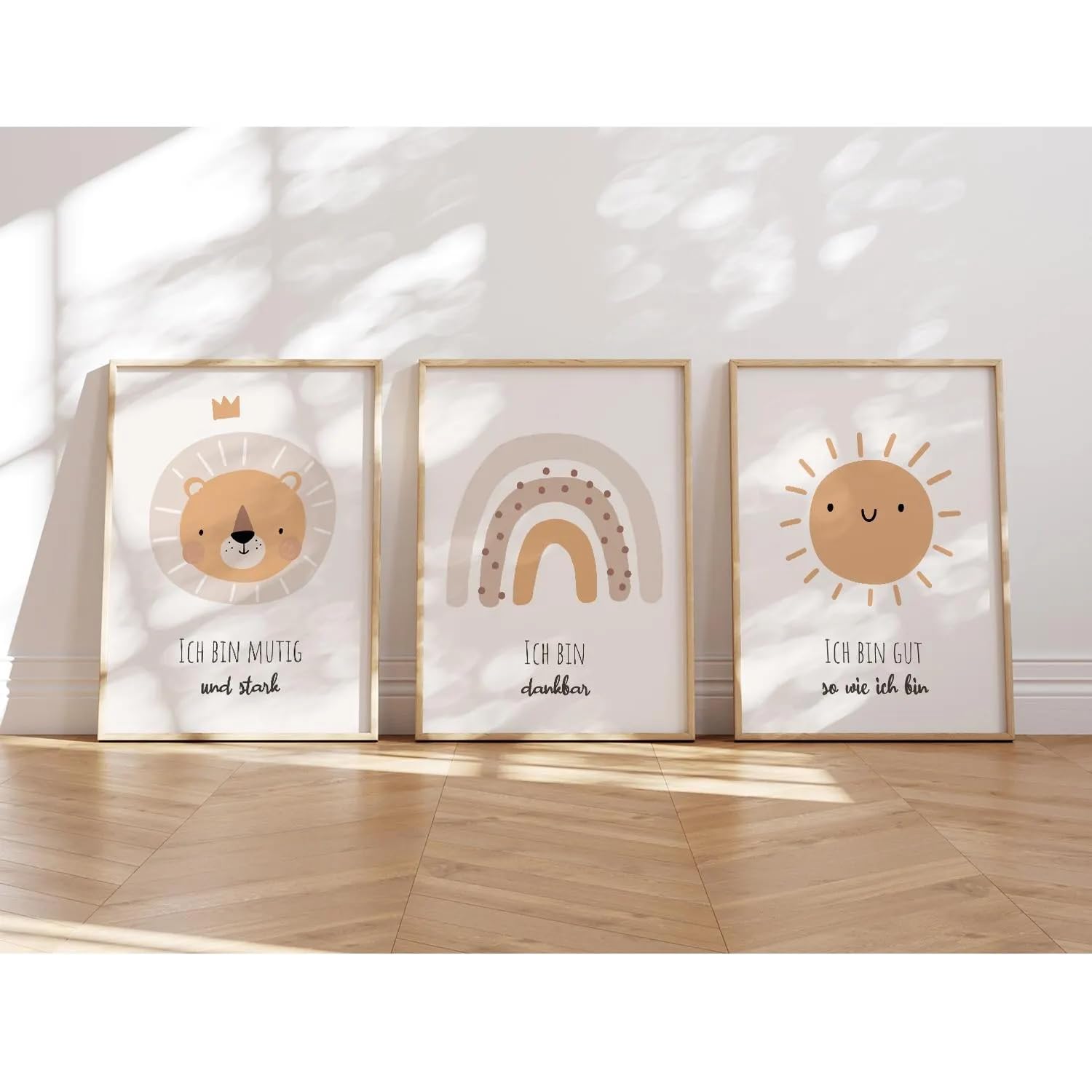 MeinBaby123® I Affirmationsbilder | 3er Set DIN A4 Poster Set | Bilder Kinderzimmer | Kinderzimmer Poster | Deko Bilder Kinderzimmer | Babyzimmer Deko (Affirmations Set V4)