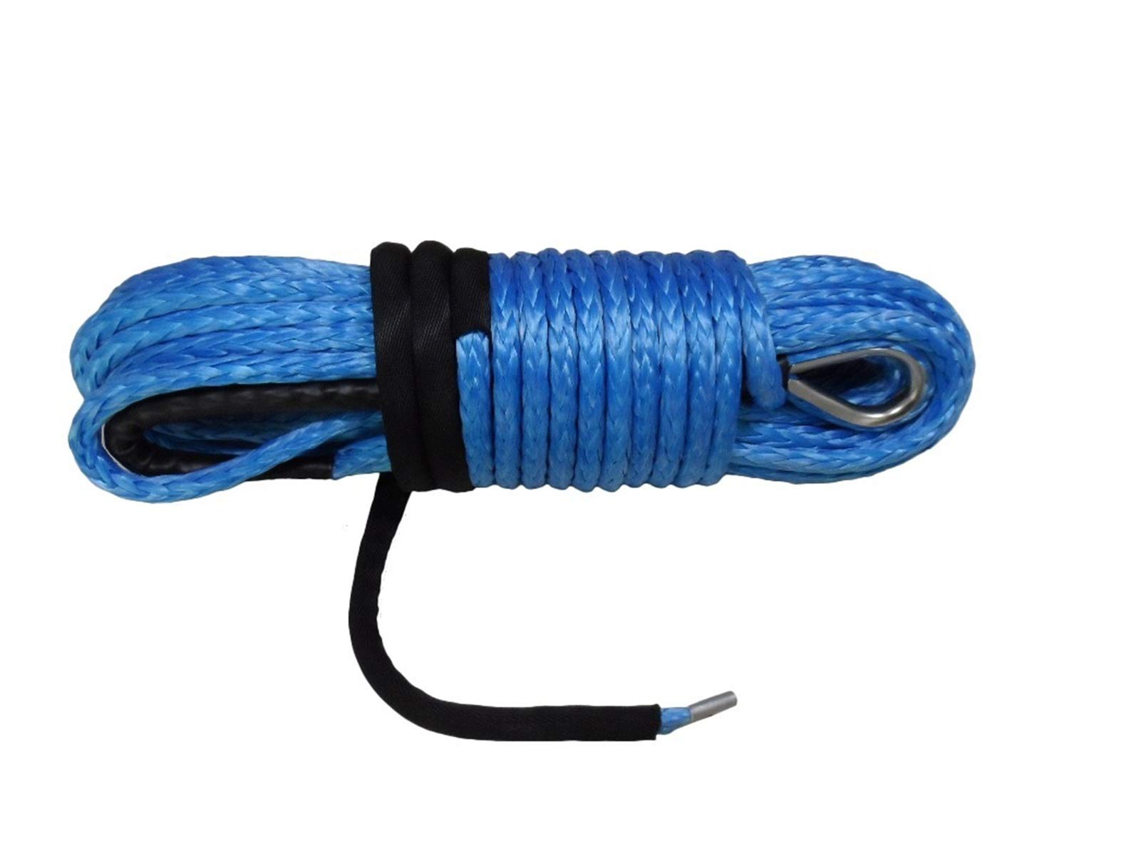 Winch Rope, 12mm*30m Blue Synthetic Winch Rope,Replacement Cable,Plasma,UHMWPE