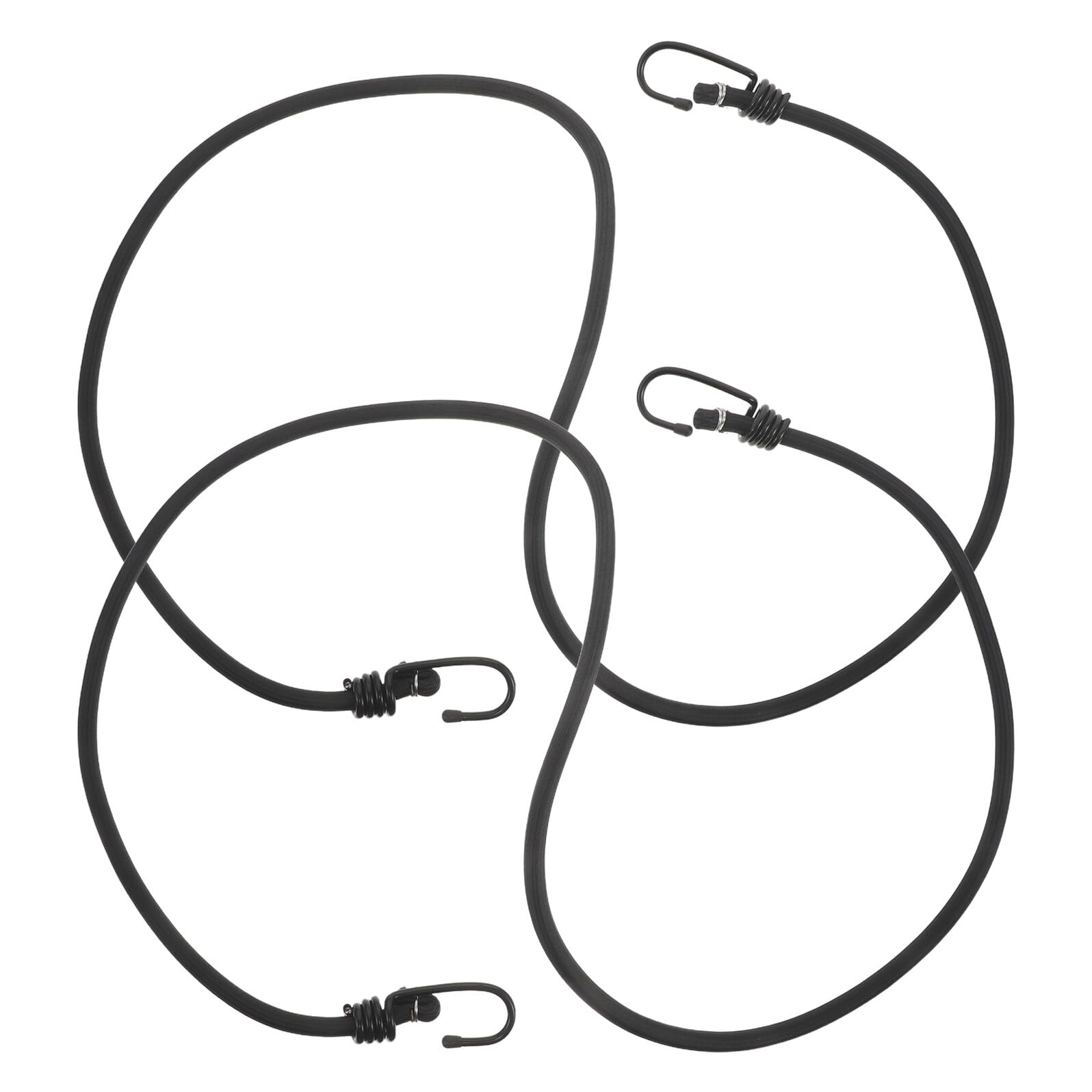 Yardenfun 2 Pezzi della elastica corde elastiche multiuso corda della Cinghie di teloni Tarp Tie Downs corda elastica corde elastiche da campeggio cinghie per bagagli Black