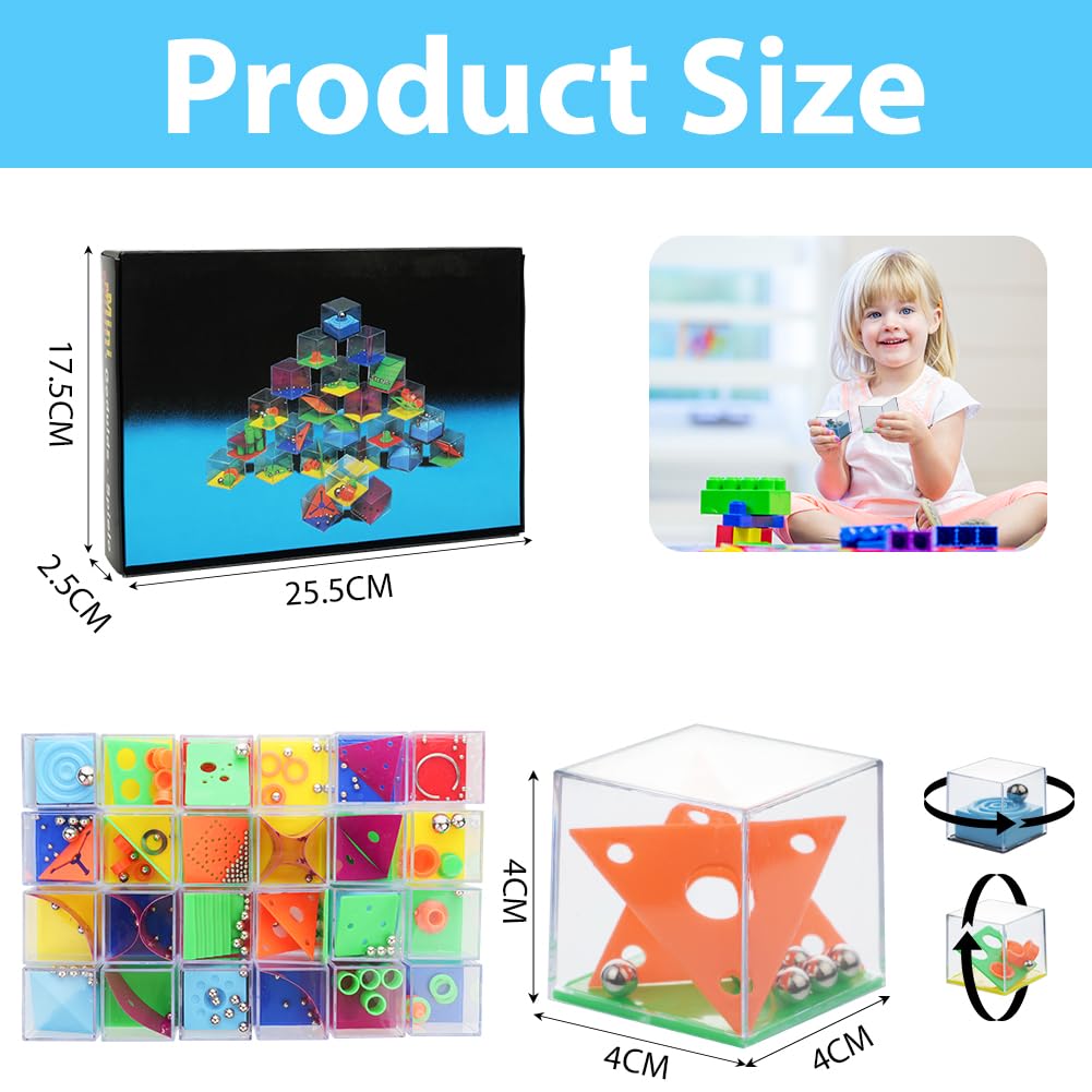 OSDUE 24 Sztuki Mini Puzzle Gry - Różne Poziomy Gier Jigsaw i Zręcznościowych