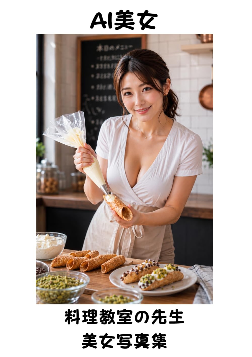 【AI美女】料理教室の先生の美女写真集