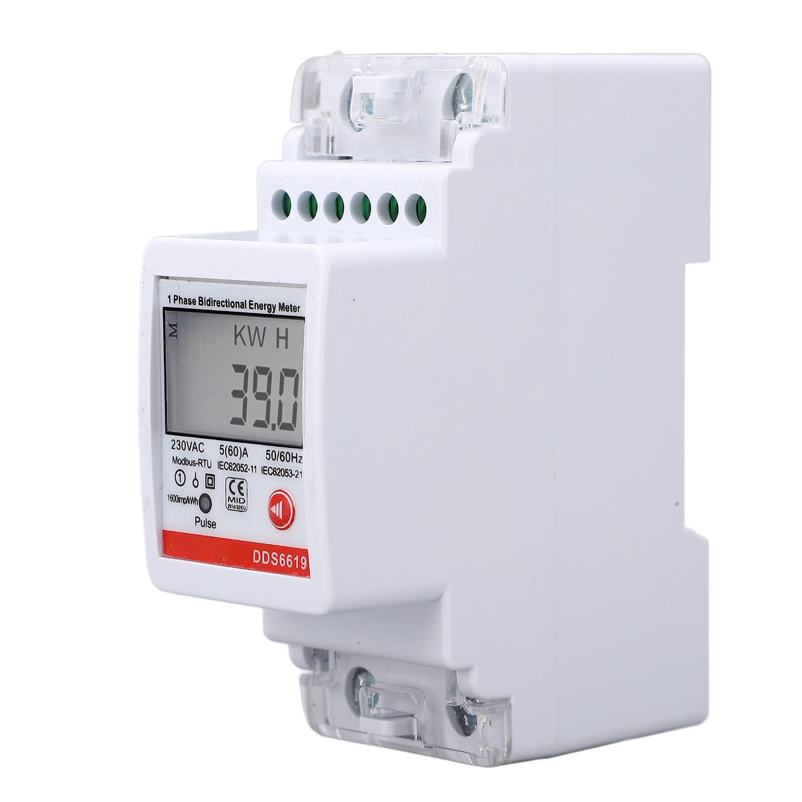 Fafeicy Contatore Fotovoltaico Bidirezionale, 230V 5A