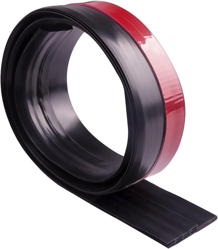VITAM AMO Door Sweep, Door Draft Stopper, Weather Stripping No Tools Required 2" Width x 39" Length Easy Cut to Size (Seal Door Bottom-Black)