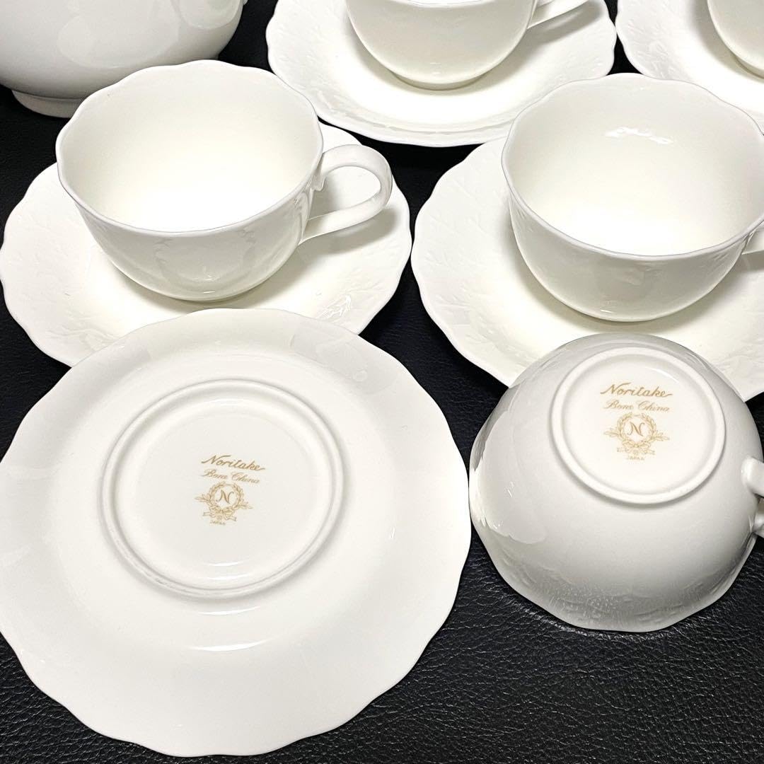 Amazon.co.jp: Noritake Bone Cbina 千趣会ポット カップソーサー5客 