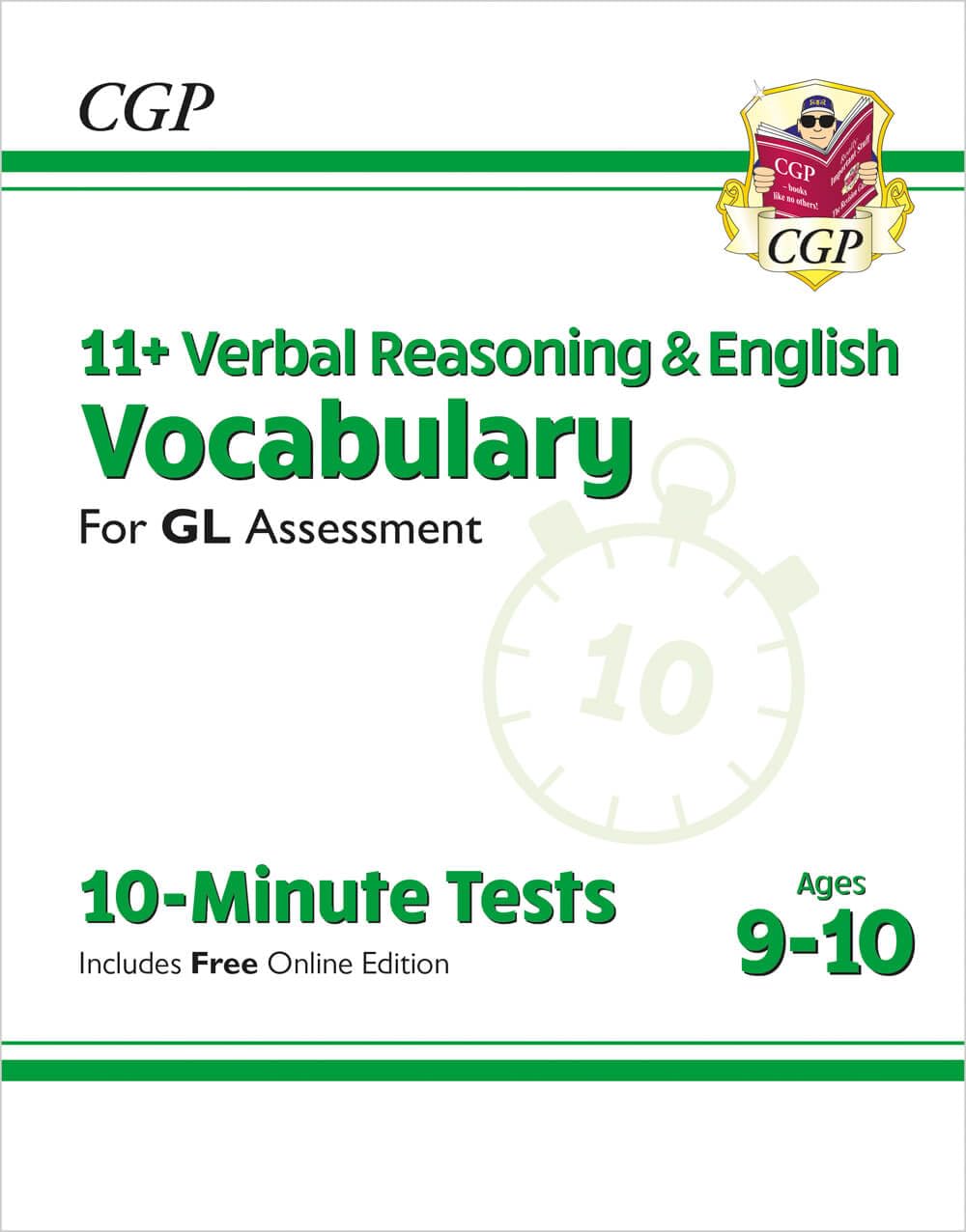 11+ GL 10-Minute Tests: Verbal Reasoning Vocabulary - Ages 9-10 (with Online Edition) (CGP GL 11+ Ages 9-10)