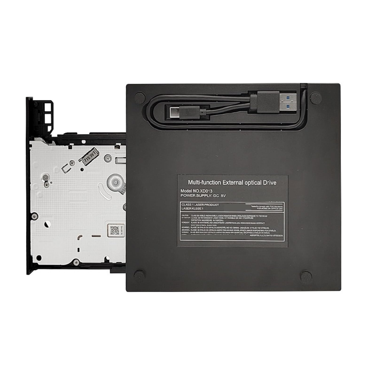 Lettore Dvd Type-C 3.0 unità Ottica Rimovibile USB Esterna Masterizzatore Dvd/CD Multifunzione Multi Interfaccia PC Universale