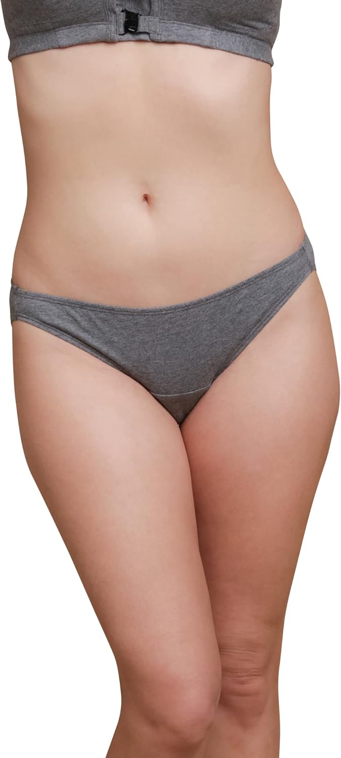 Cottonique Hypoallergenic Spandex-Free Bikini Brief for Women with Skin Allergies and Sensitive Skin