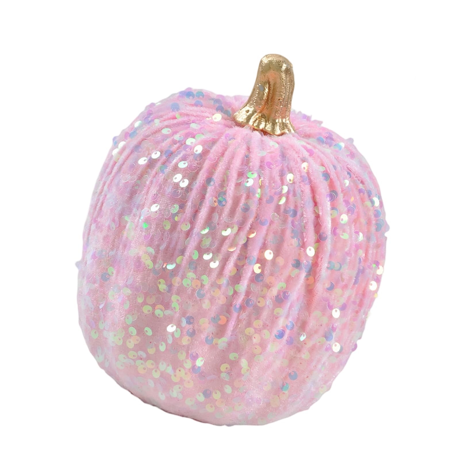 carotoe Halloween Pumpkin Decor Velvet-Look Textured Ornament, Freestanding Fall Table Accent for Shelf, Mantel, Party Pumpkin Ornament Fall Shelf Accent Mantel Table Decoration Textured Velvet Look