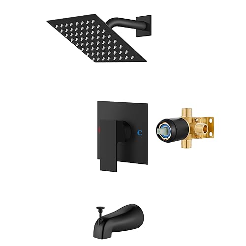 Airuida Shower Faucet Set with Tub Spout Bathtub Faucet Kit