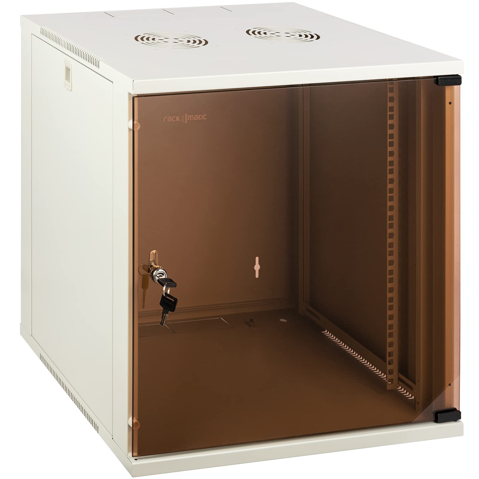 RackMatic - Serveur rack 19" murale 12U blanc SOHOrack 540x450x584 mm