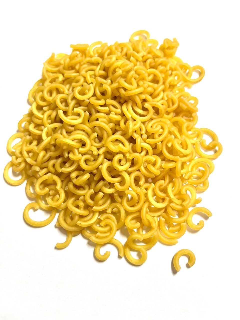 Elbow Spaghetti Pasta, Curved Macaroni Noodles, (1lb. Resealable Zip Lock Bag)