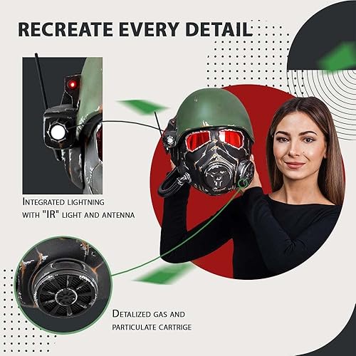 Miniatura 4 de NCR Ranger Helmet with LED NCR Ranger Costume NCR Ranger Cosplay NCR Ranger Mask NCR Ranger Helmet Fallout NCR Ranger Fallout Costume Fallout New
