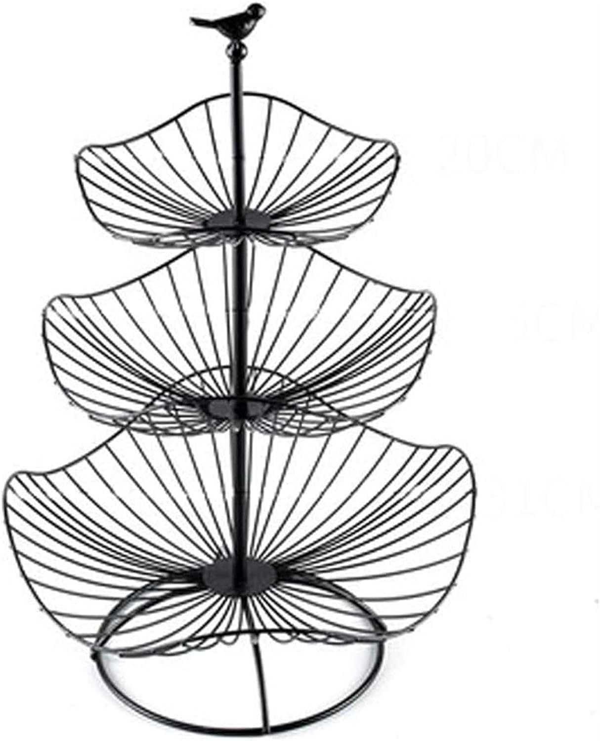 Mnuvxzaewf D Kitchen Countertop Fruit Rack-Fruit Basket Holder 3 Tier(D)
