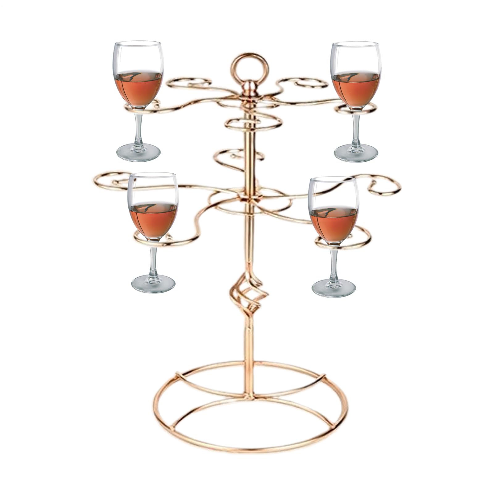 Genérico Supporto ad albero per cocktail, espositore per bevande, 2 livelli, 10 posizioni, per bar, ristorante, cucina, casa, feste, salone, sala da pranzo, matrimonio