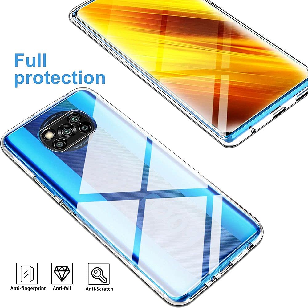 Coque Xiaomi Redmi 14C / Poco C75 Transparente avec Protecteur Écran en Verre Trempé NORTHJO - Ma Coque