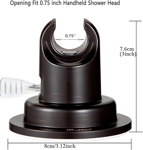 Miniatura 10 de Soporte adhesivo JiePai para cabezal de regadera, con ventosa, soporte de pared, extraíble, con disco adhesivo