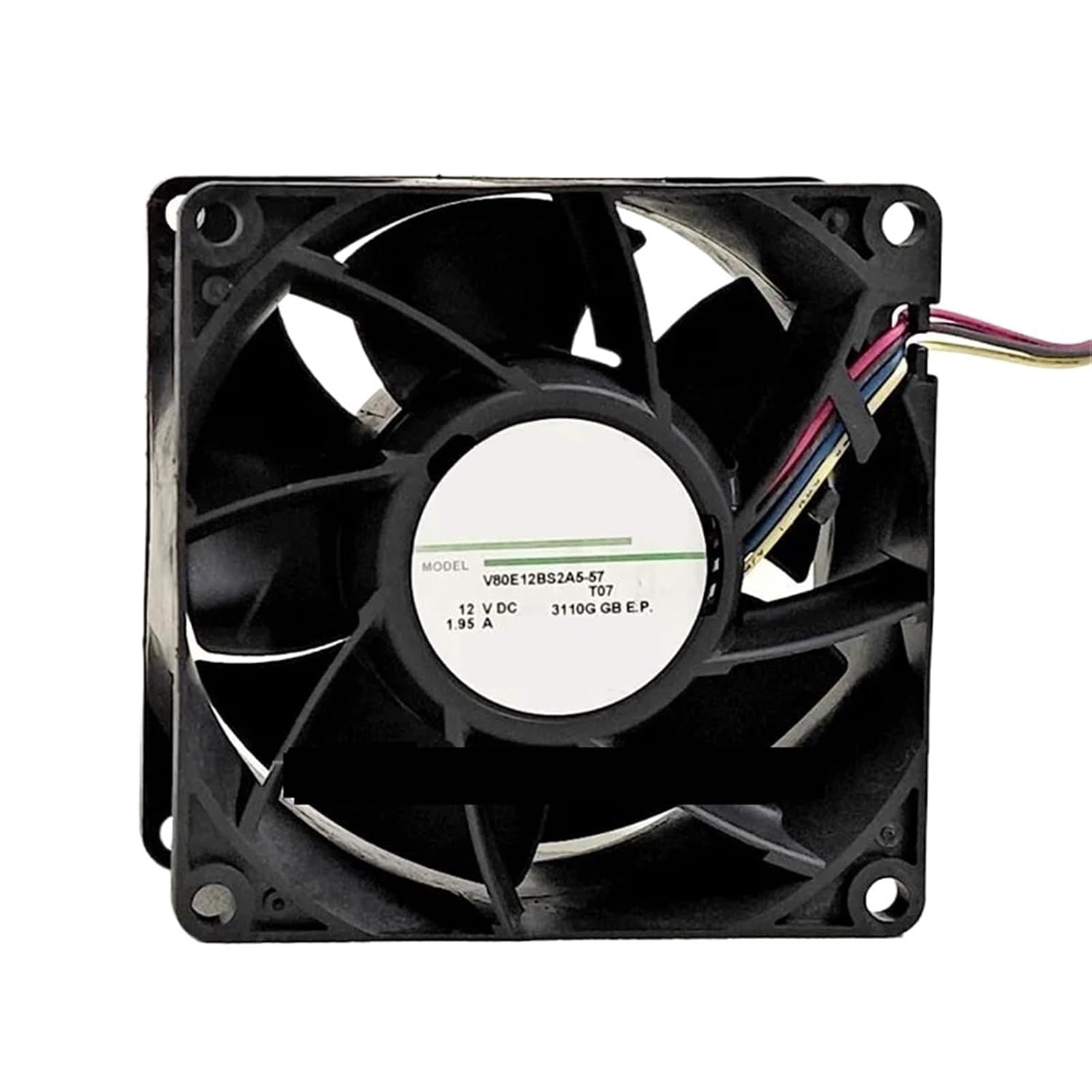 V80E12BS2A5-57 12V 1.95A 8038 80 * 80 * 38mm Cooling Fan Radiator