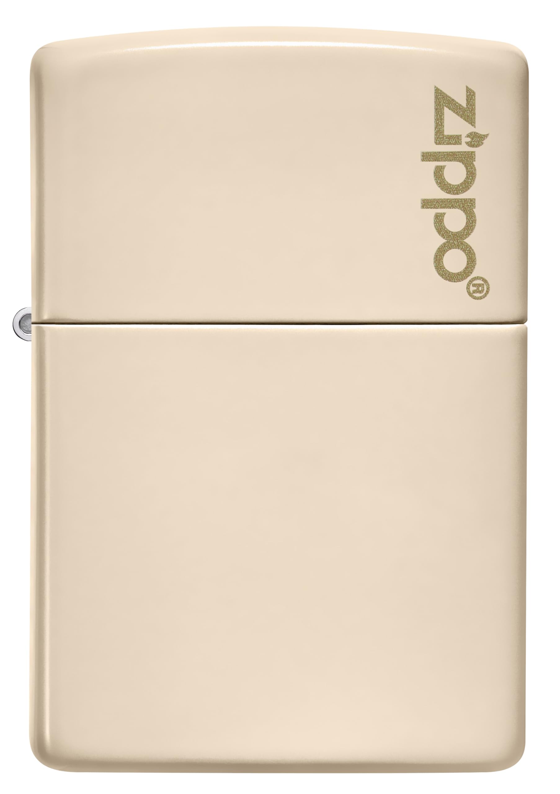 Zippo Sturmfeuerzeug - Flat Sand - Nachfüllbar - Wiederverwendbar - Windfestes Design - Geschenkbox - Made in USA