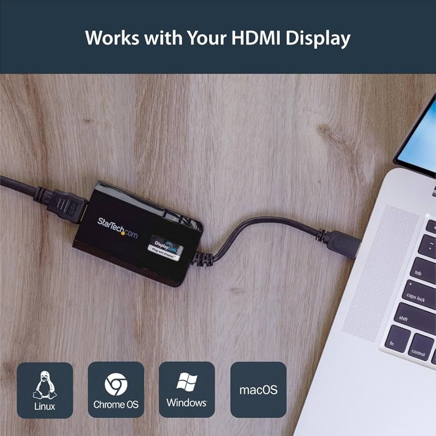 StarTech USB3.0 HDMI 4K アダプター USB32HD4K USB 3.0 to HDMI Adapter, 4K 30Hz UHD, DisplayLink Certified