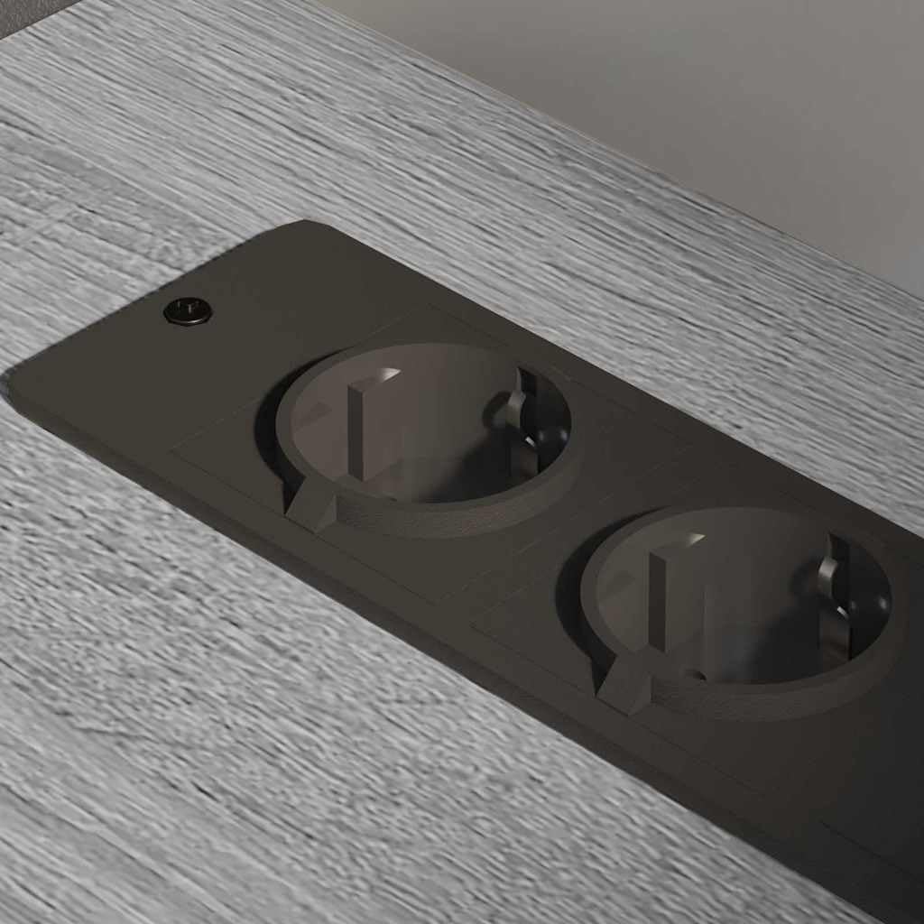 Cabina Con Stazione Di Ricarica Grigio Sonoma 61x46x67 Cm | Legno multistrato, telaio in acciaio, 3 ripiani regolabili, ruote, per ufficio domestico