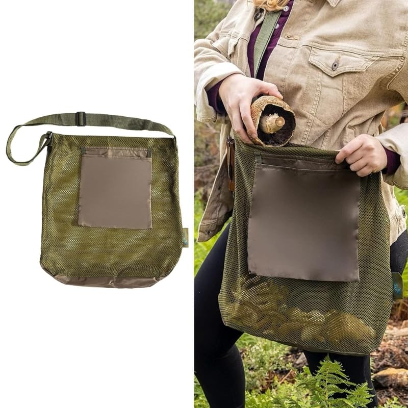 Rulbelok Portable Foraging Bag Foraging Pouch Mushroom Bags Hunting Bag Hiking Pouch for Outdoor Traveling Camping Mushroom Foraging Bag