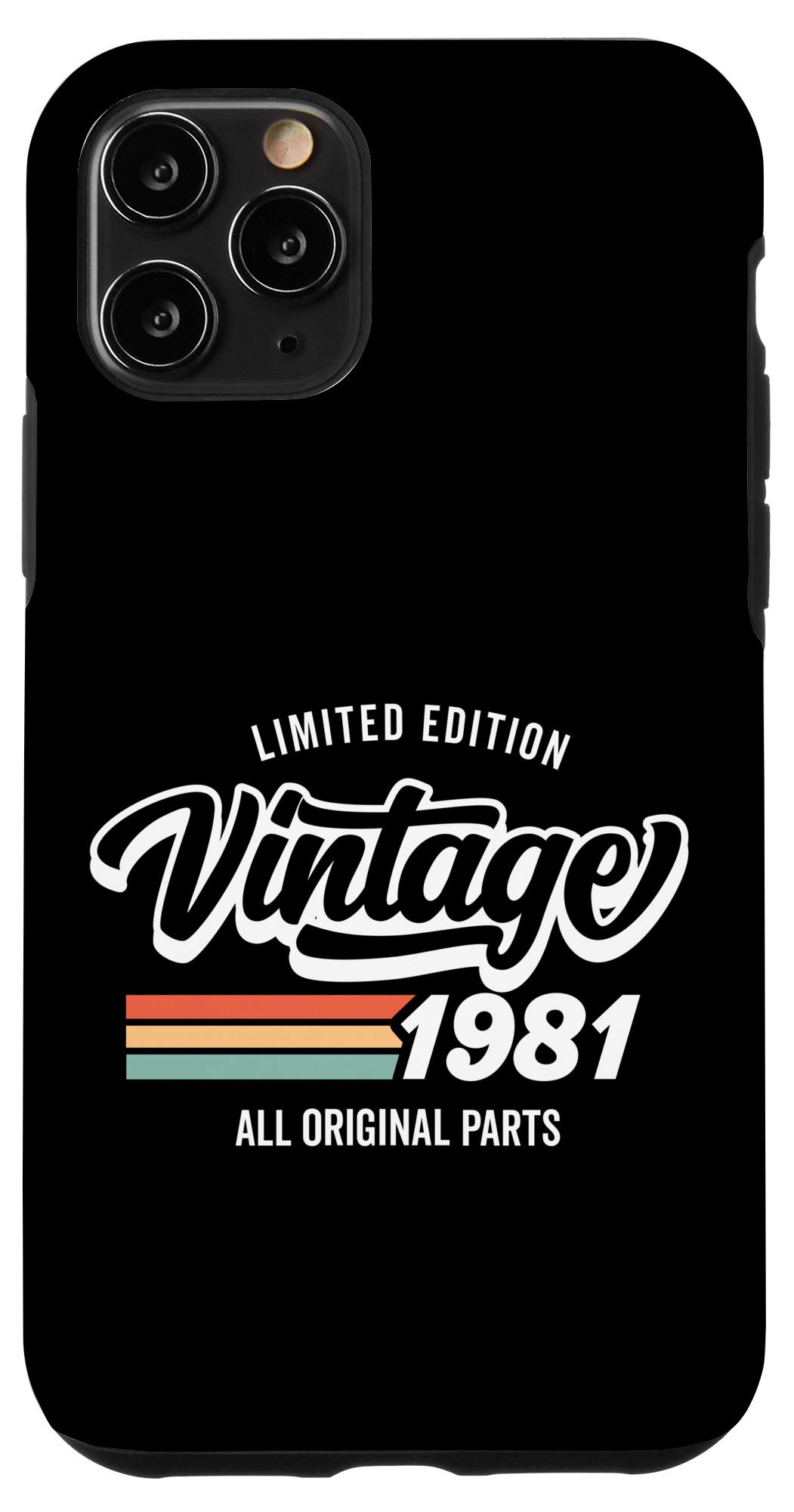 iPhone 11 Pro Vintage 1981 Limited Edition All Original Parts Birthday Drk Case