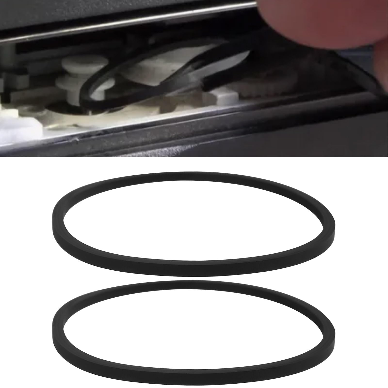 Lot de 4 Courroies de Lecteur CD Largeur 1,5 mm Diamètre Intérieur 35 mm Compatible avec Lecteurs CD et Cassette
