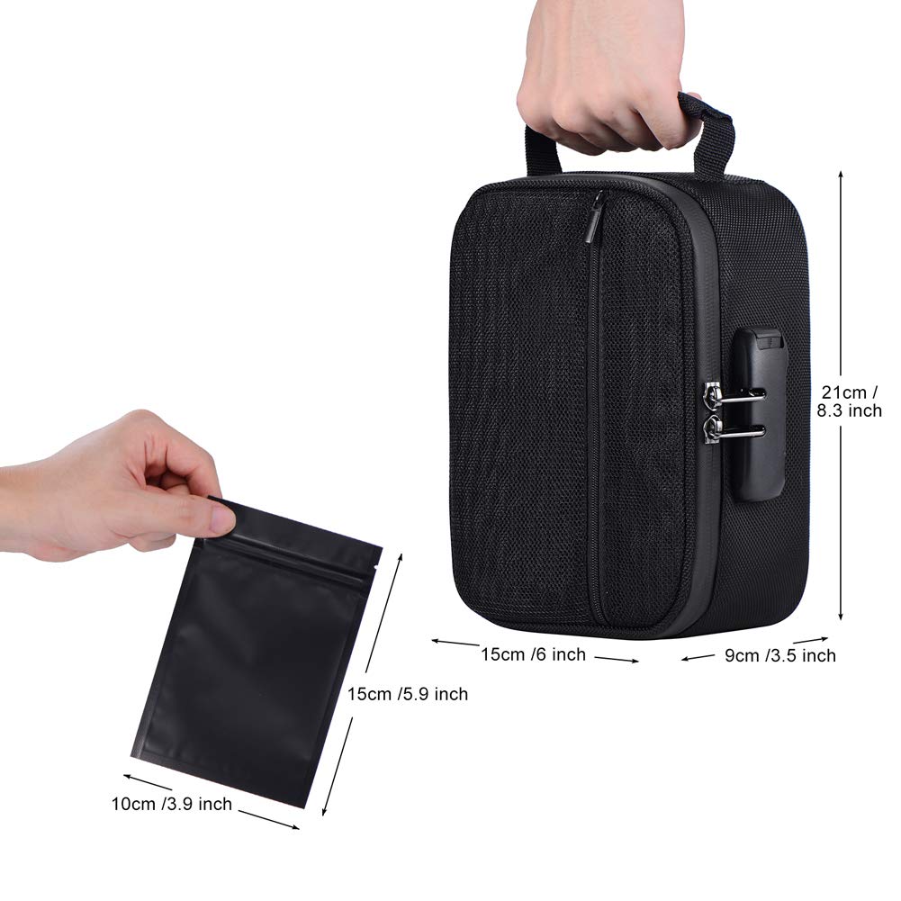 Sac étanche Aux Odeurs - Coffre-fort Portable - Étanche - Avec Serrure