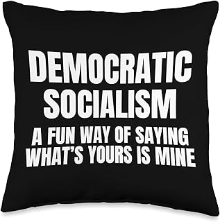 Democratic Socialism Definition for Republican Conservatives Throw Pillow
