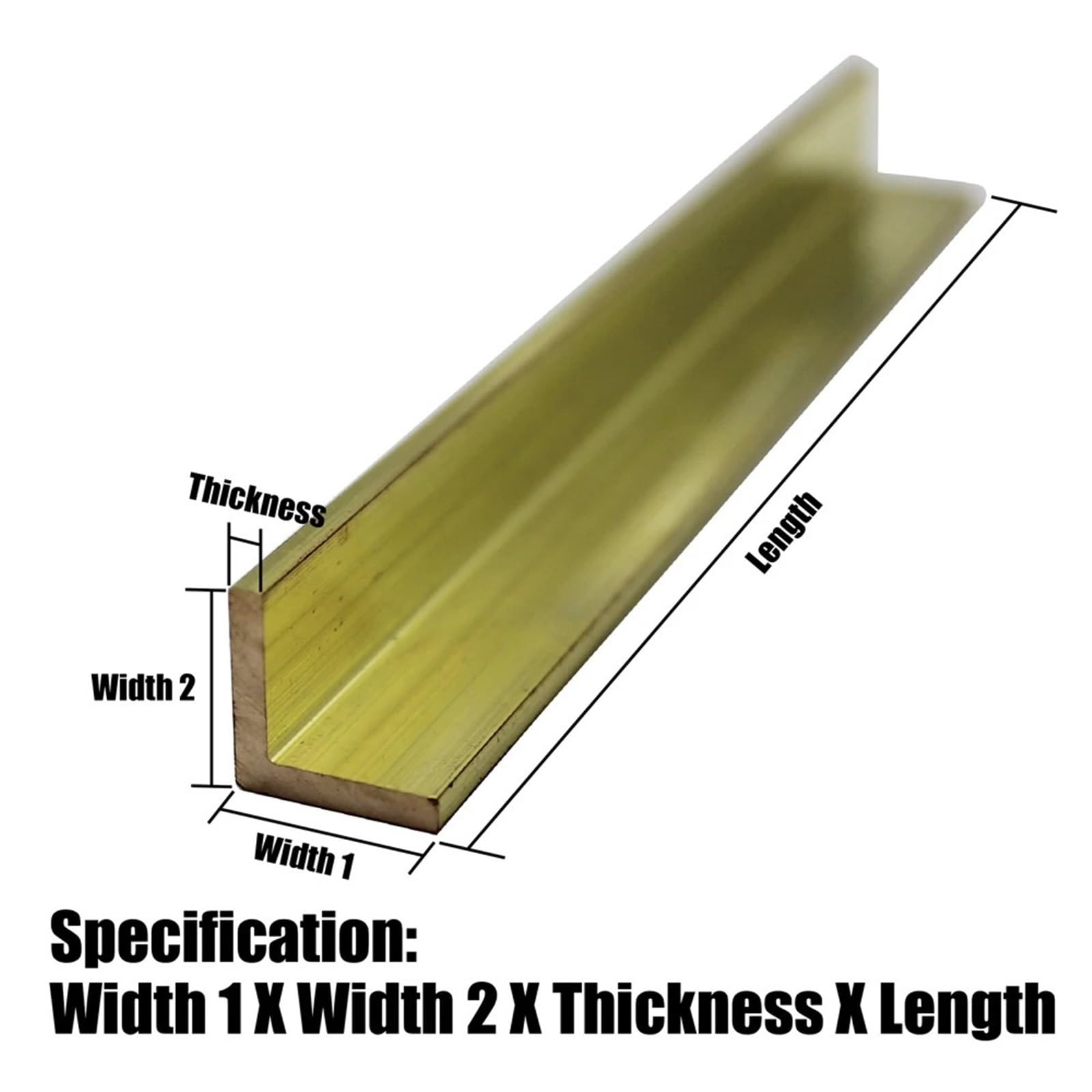 Messingplatten Messing, quadratisch, flach, L-Winkel, Metall(12x12x3mm)