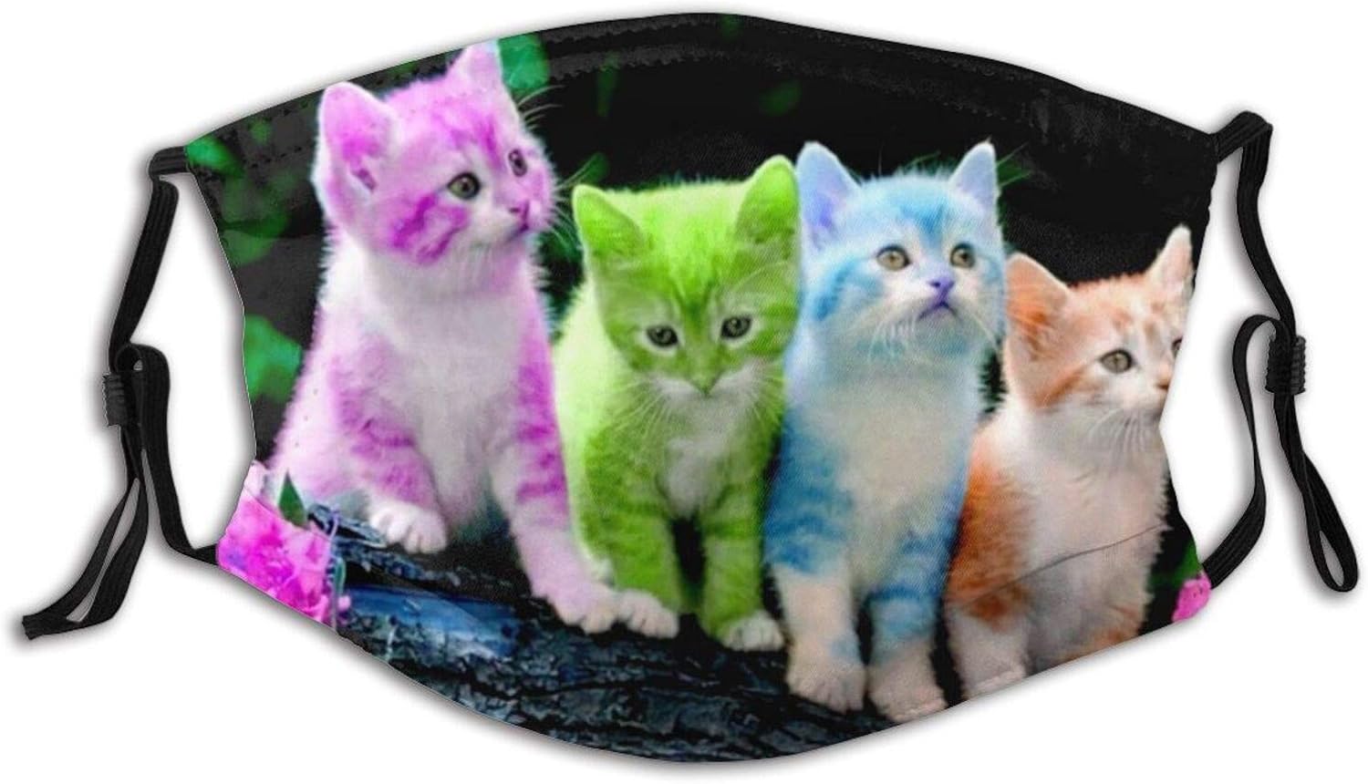 Colored Kitties Face Masks Washable Reusable Adjustable