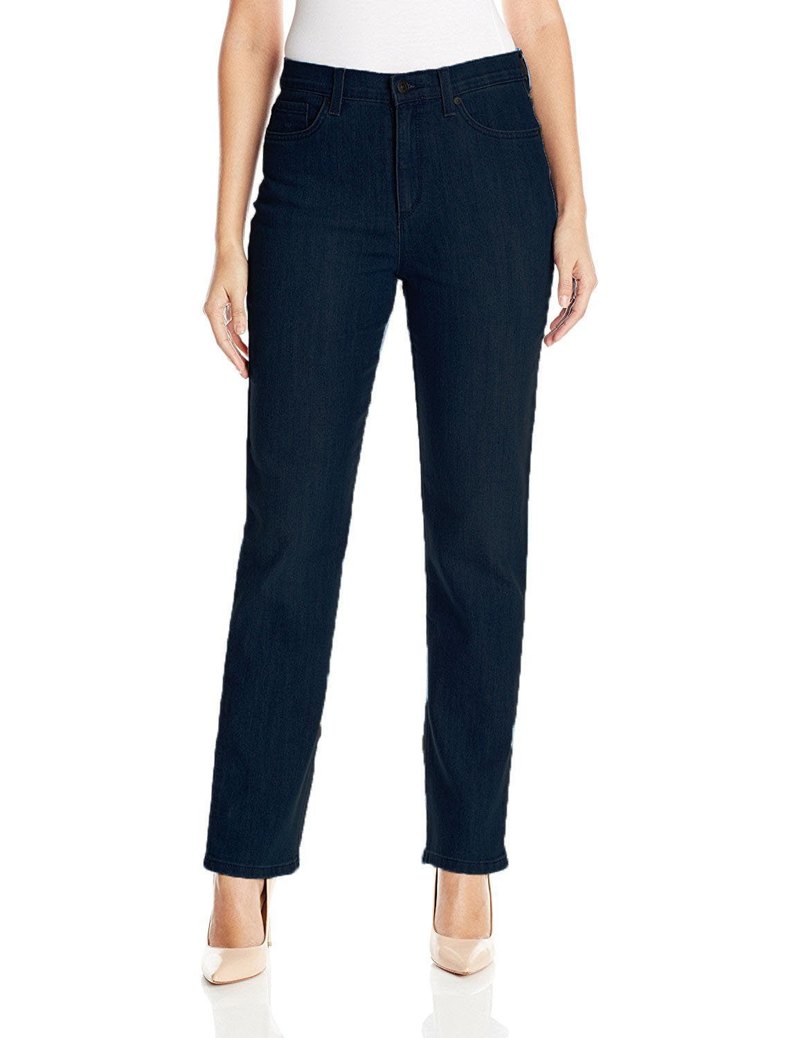 Gloria Vanderbilt Womens Amanda Classic High Rise Tapered Jean Plus Size