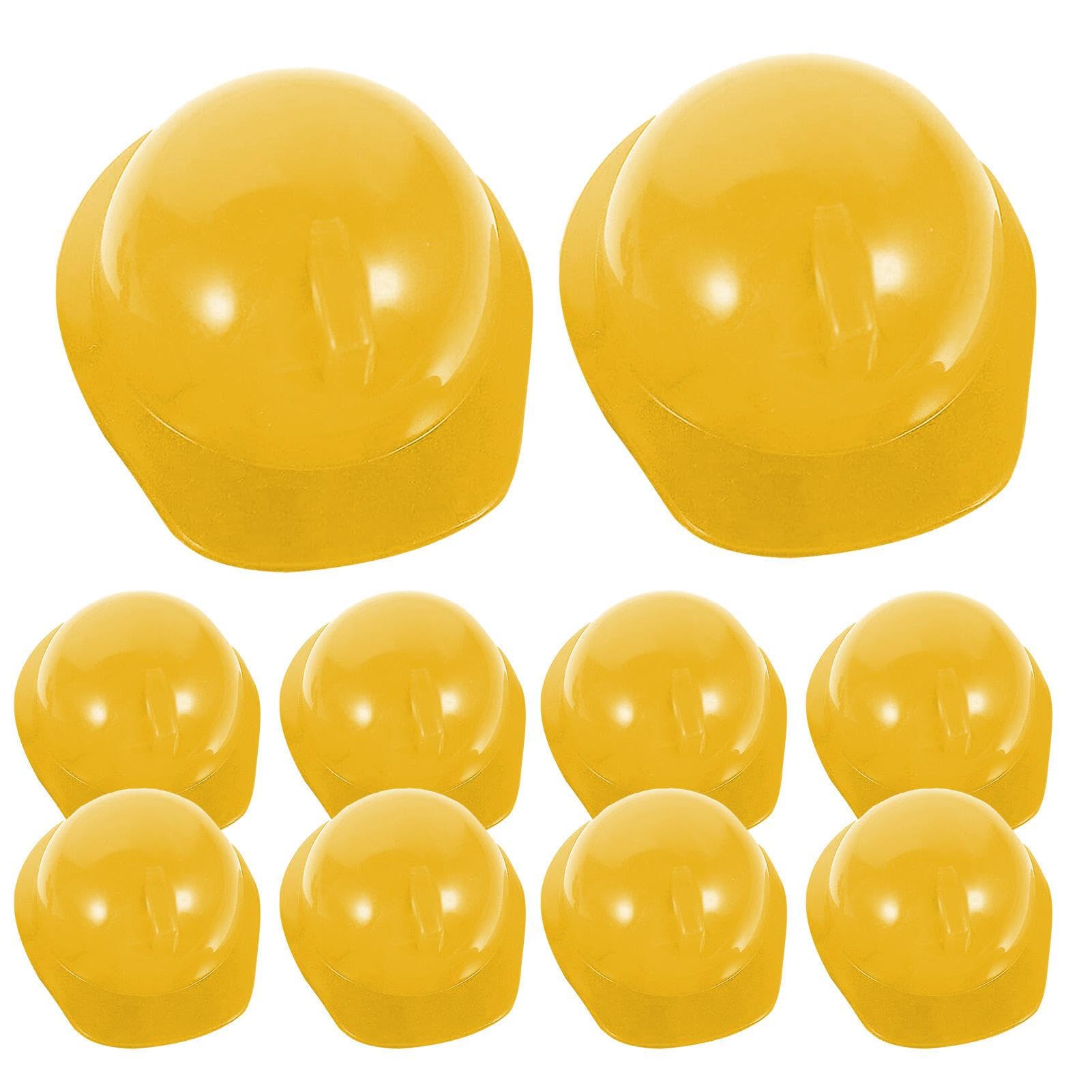 Set 5 Caschi Da Cantiere Giocattolo In Plastica, Colorati E Leggeri Per Feste E Giochi Di Ruolo Da Ingegnere