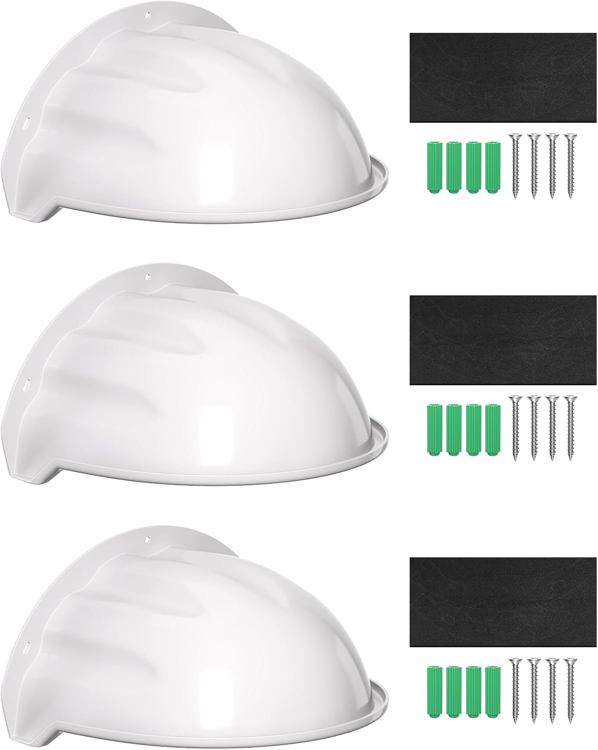 Universal CCTV Security Camera Sun Rain Shade Camera Cover Shield Safety Camera Protective Roof for CCTV Surveillance Outdoor Camera Hikvision/Nest/Ring/Arlo/Dome/Bullet,3pack