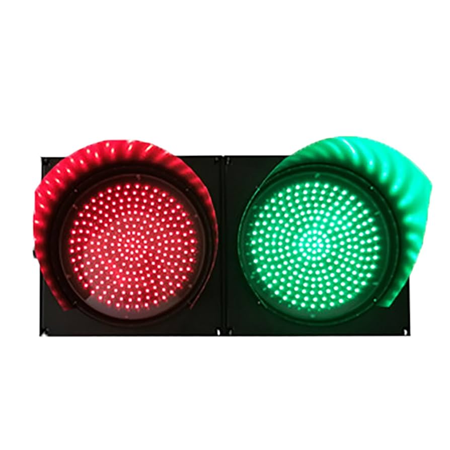 Amazon.co.jp: 交通信号標識ライト LED 警告赤緑ランプ、2