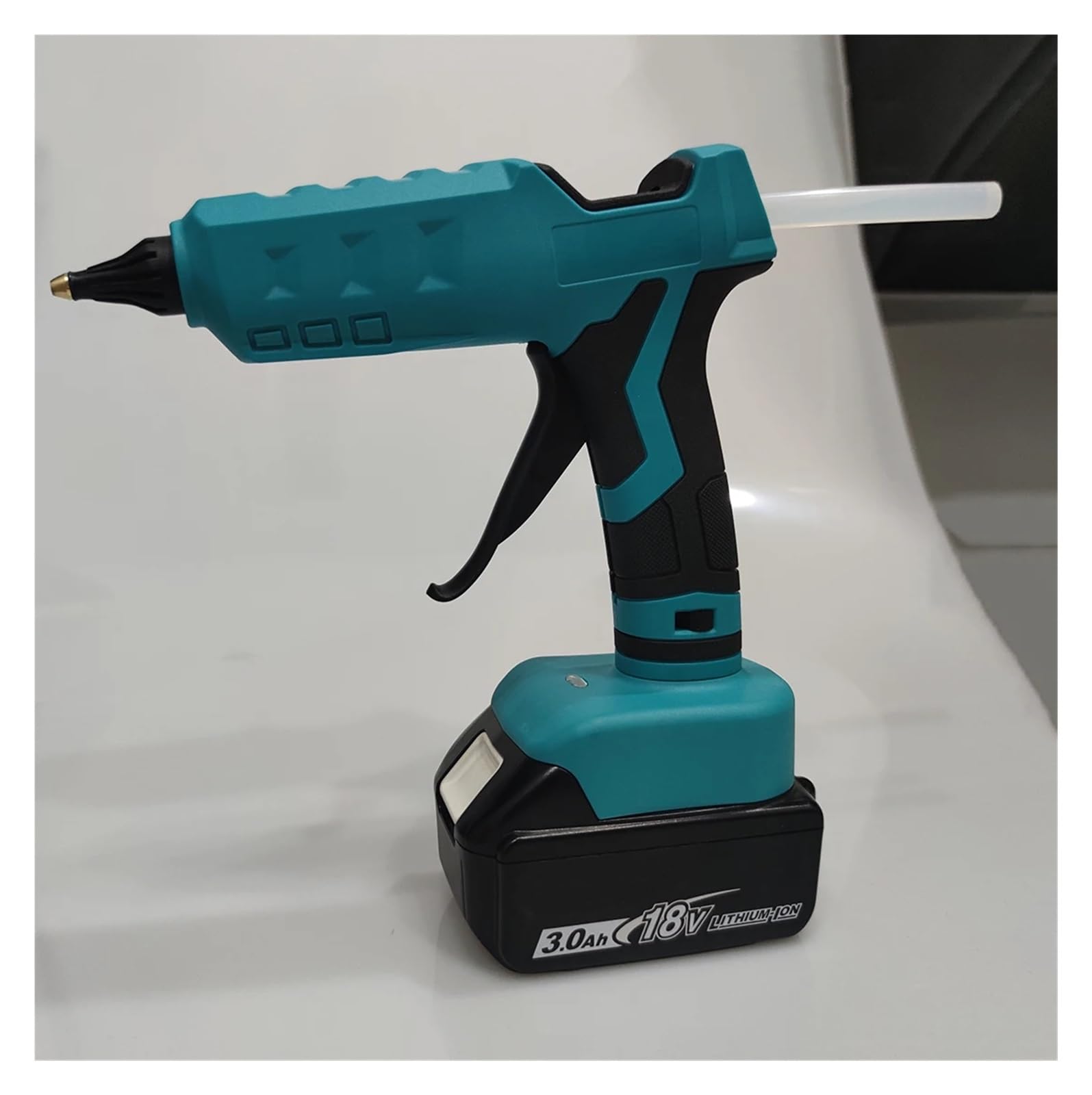 Pistolet do klejenia na gorąco 100W bezprzewodowy pistolet do klejenia na gorąco z 10 szt. 11mm kleje w sztyfcie Home DIY elektryczne narzędzie do naprawy ciepła do prac rzemieślniczych, majsterkowani