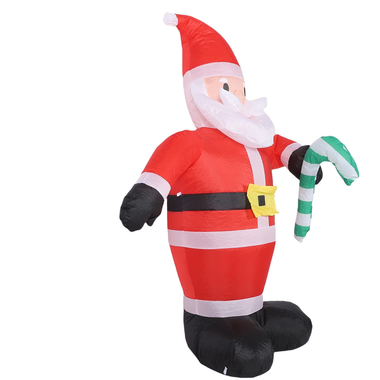 Père Noël Gonflable de 3,9 Pieds avec Canne en Bonbon, imperméable, Polyester 190T, éclairage LED, décoration de Cour de noël pour la Maison et la fête en Plein air