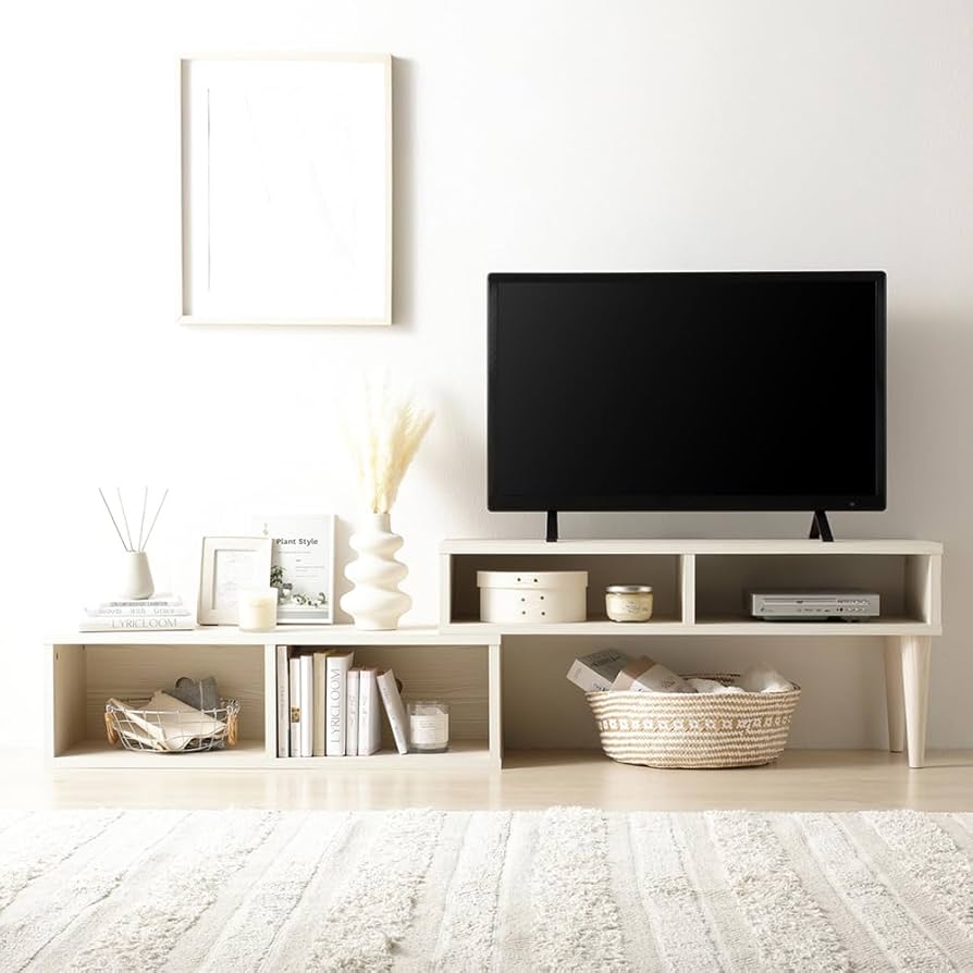 RASIK テレビボード　新品 Amazon｜RASIK テレビ台 ローボード 伸縮 幅90〜163cm 木目