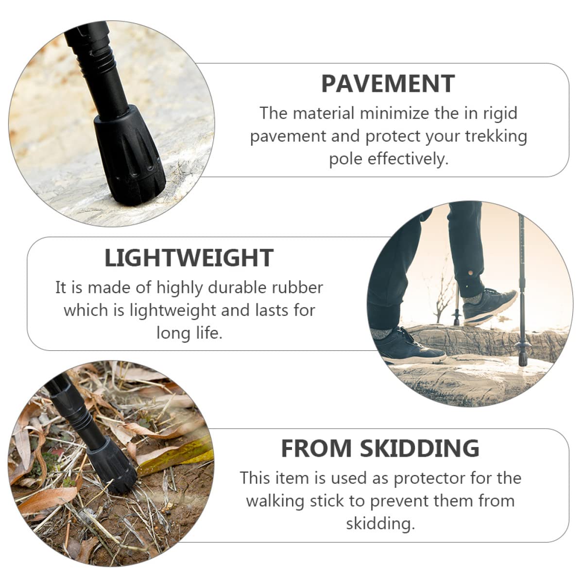 SUPVOX De Randonnée Rechargeable Et Réglable De Siège Réfléchissant Coupe- De Randonnée Ceinture De Embouts De Bâtons De Randonnée Housses De Siège