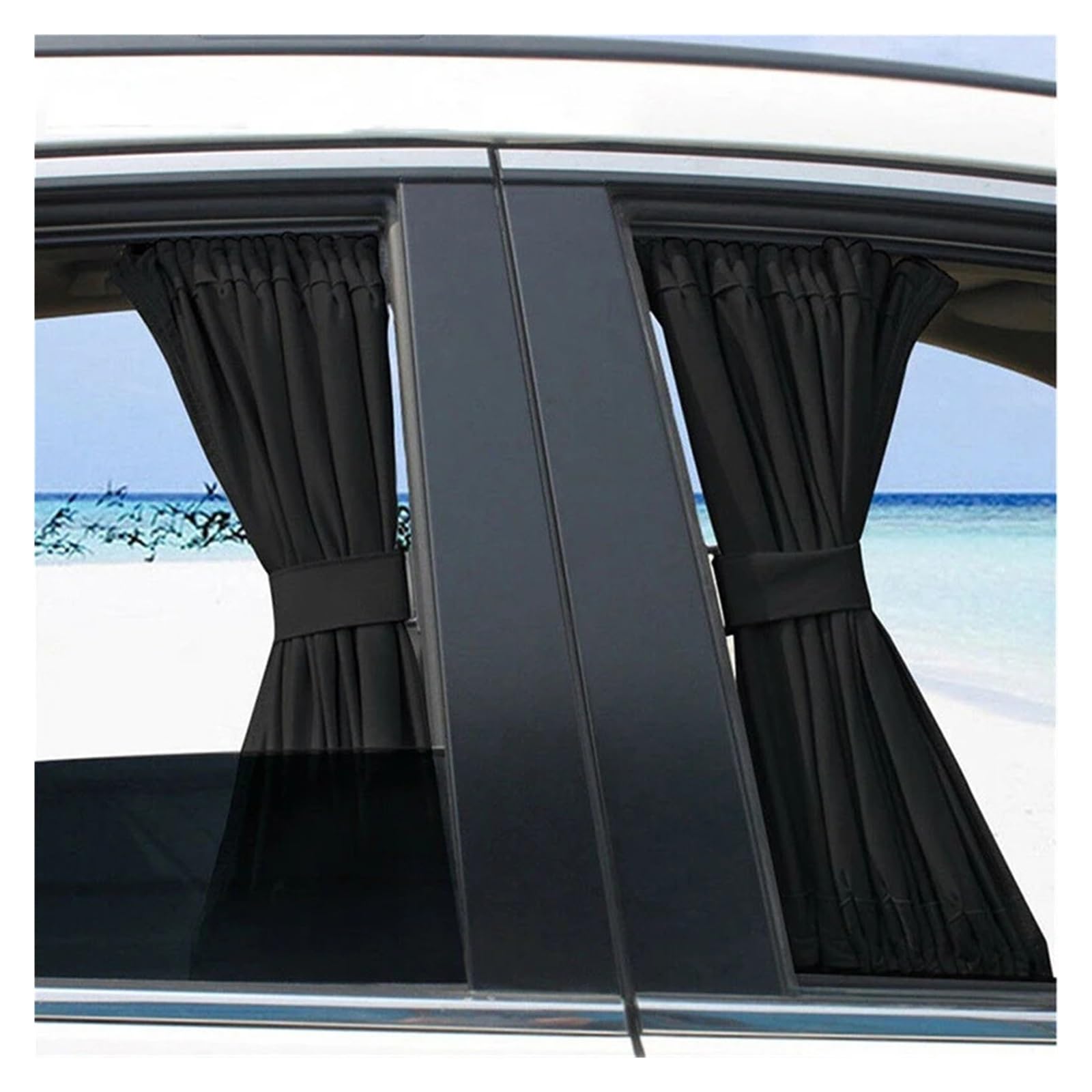 Rideau Voiture Lot de 2 Rideaux Pare-Soleil latéraux Voiture avec Protection UV, 50 cm x 47