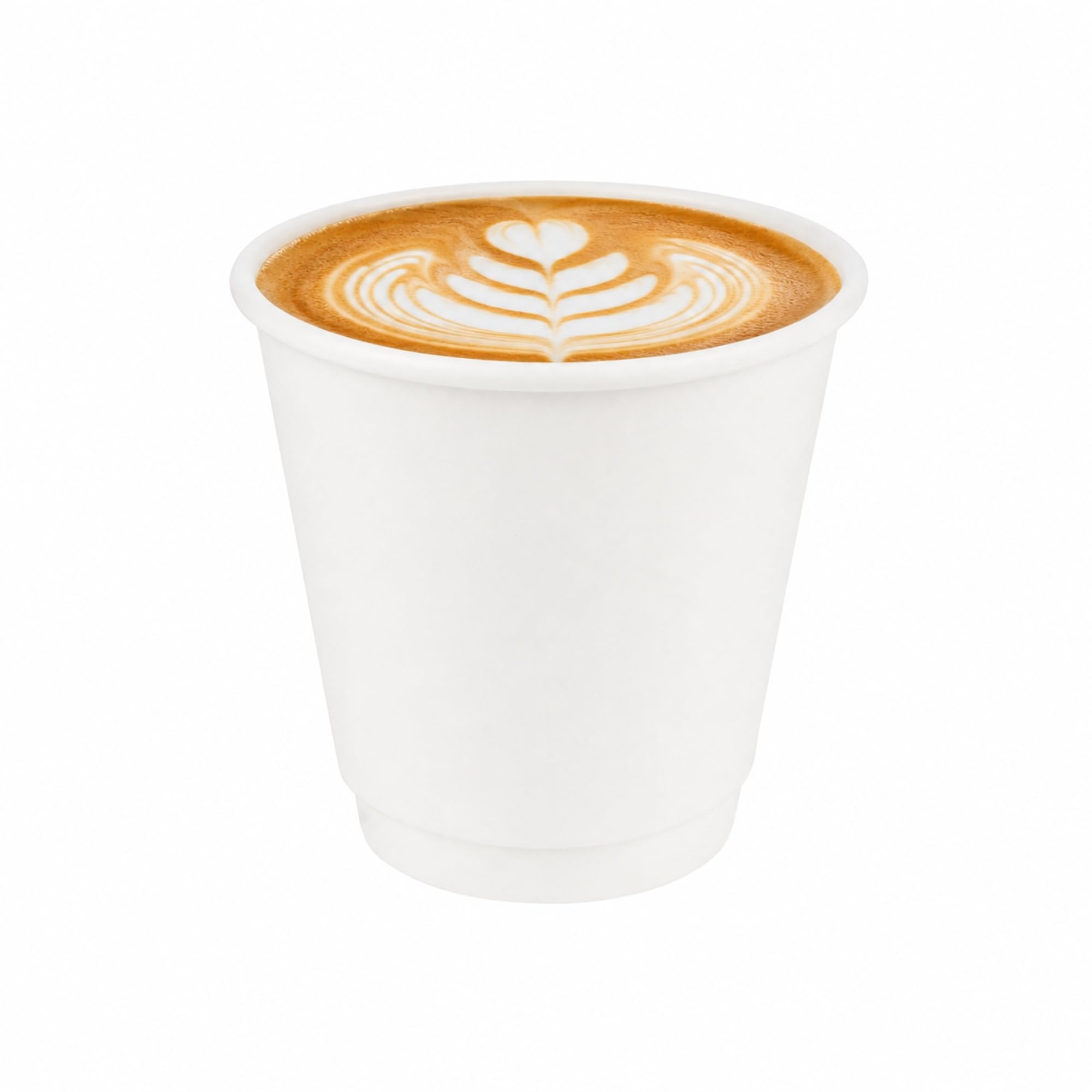 Restaurantware 8 Ounce Paper Coffee Cups, Pack of 25 Double Wall Disposable – Leakproof, Recyclable, White Insulated Hot Beverage Holders, with Matching Lids Available for Purchase Separately
