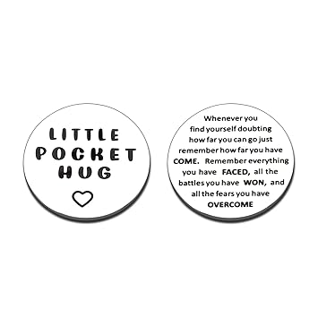 GGOJAGST Inspirational Gifts for Women Men Pocket Hug Soberity Recovery Gifts Motivational Gifts from Depression Surgery Suicide Addiction Presents for Cancer Survivor Back to School Gifts for Kids