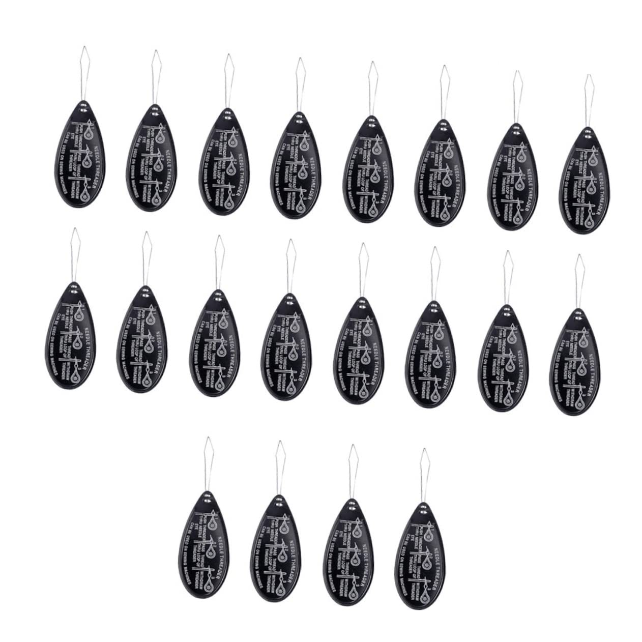 Gadpiparty 3 Series Enhebrador De Agujas De Aluminio Herramienta De Costura Para Manualidades Para Agujas De Mano Y Máquina Para Personas Con Dificultades El Enhebrado 20 Piezas*3
