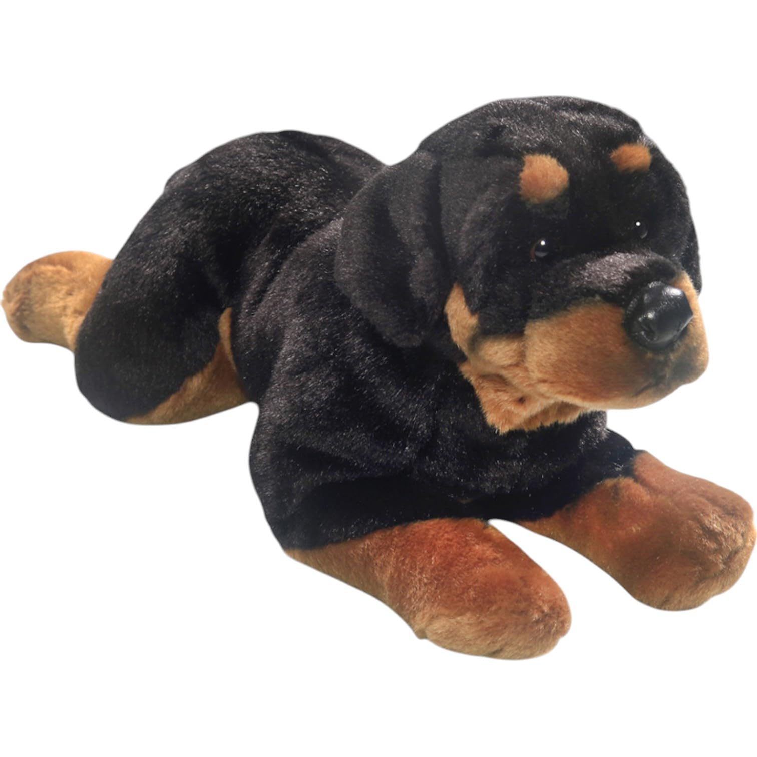 Carl Dick Rottweiler dog lying 40cm. Plush Toy, Soft Toy, Stuffed Animal 3656