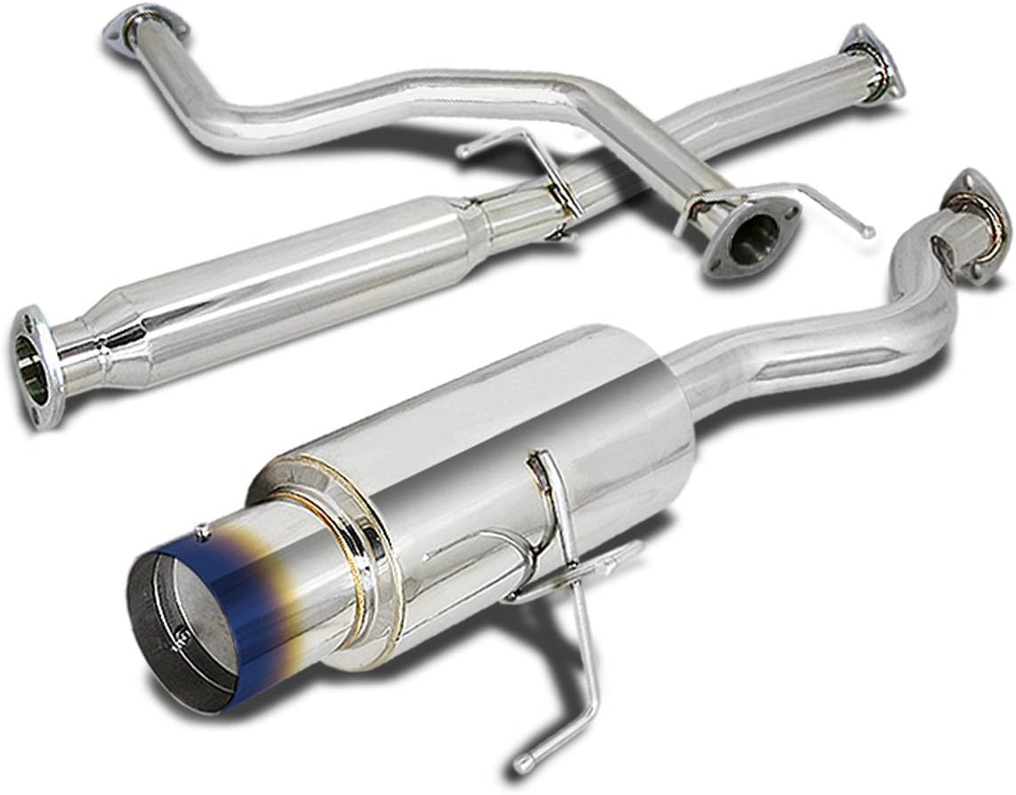DNA MOTORING CBE-AI942GSR-BT Stainless Steel Cat Back Exhaust System [Compatible with 94-01 Acura Integra GSR/Type-R 2/3-Door DC2]